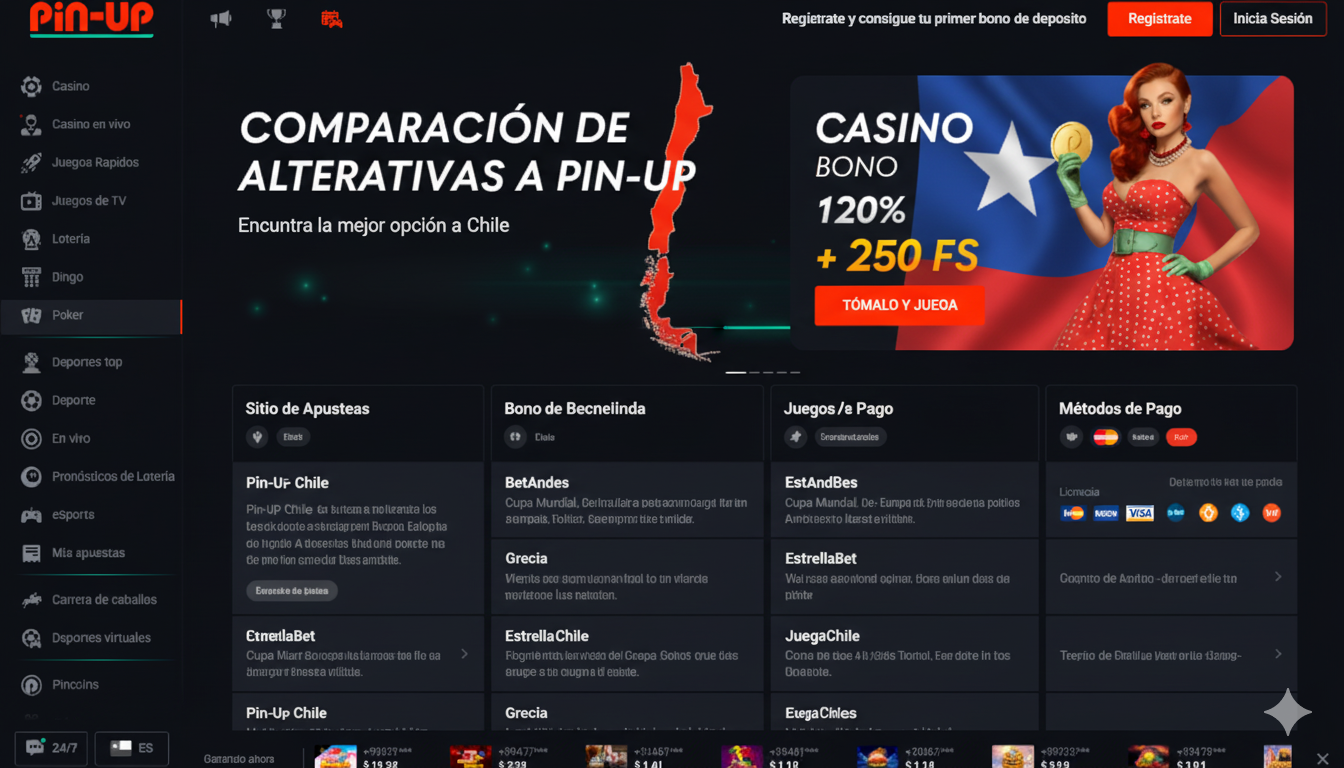 Comparison of Pin-Up alternatives in Chile