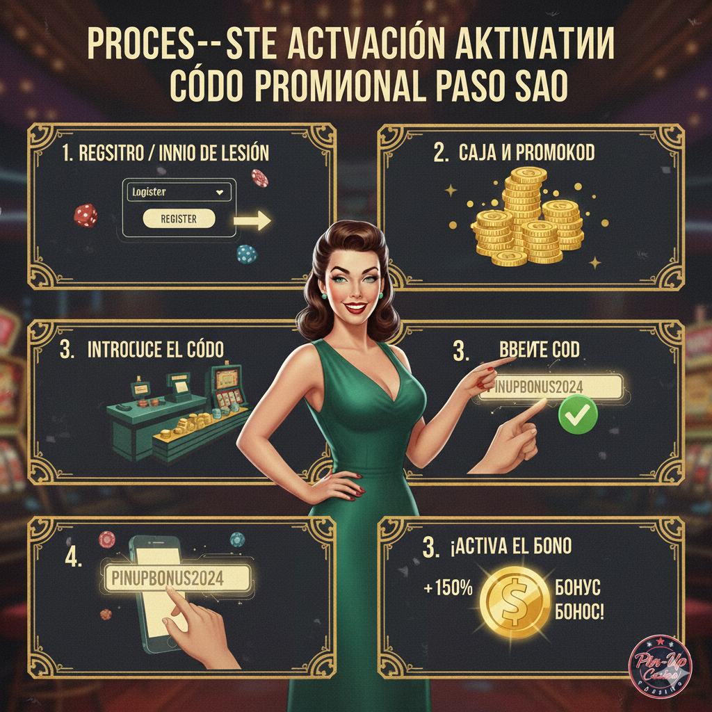Pin-Up promotional code activation process step by step