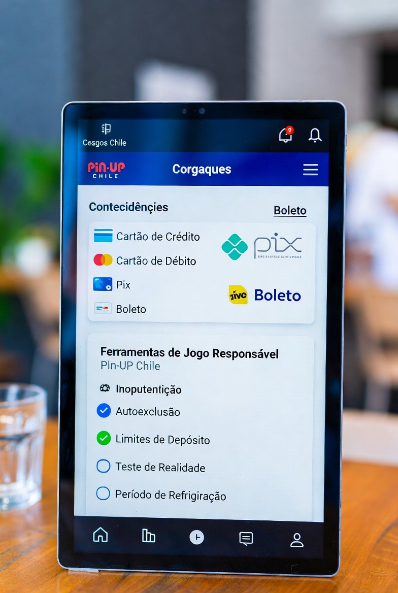 Panel de herramientas de juego responsable en Pin-Up Chile