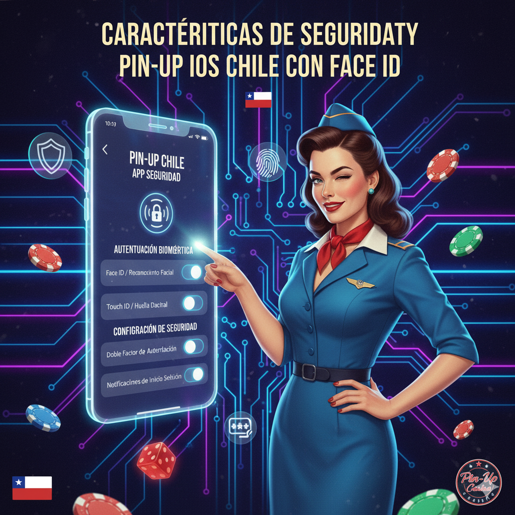Características de seguridad Pin-Up iOS Chile con Face ID
