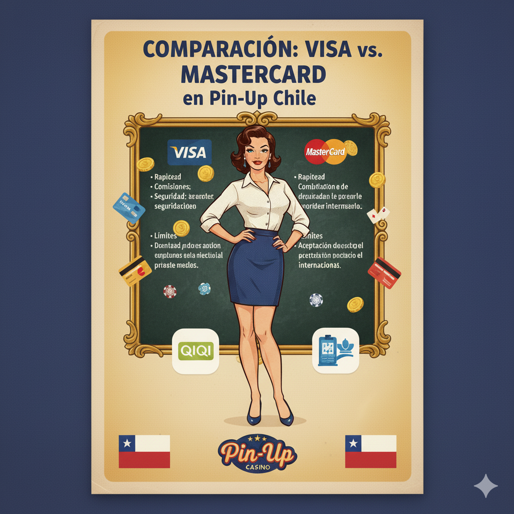 Comparación entre tarjetas Visa y Mastercard en Pin-Up Chile