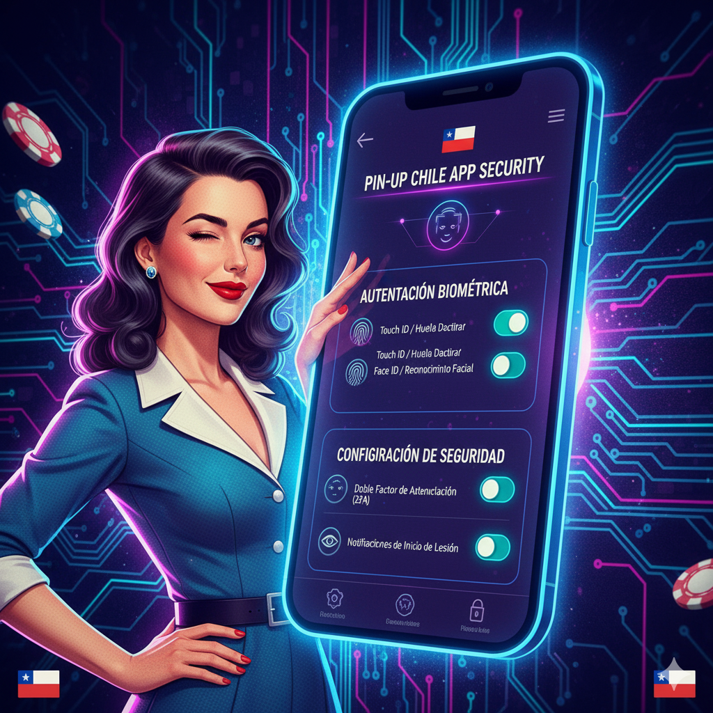 Configuración seguridad App Pin-Up Chile autenticación biométrica
