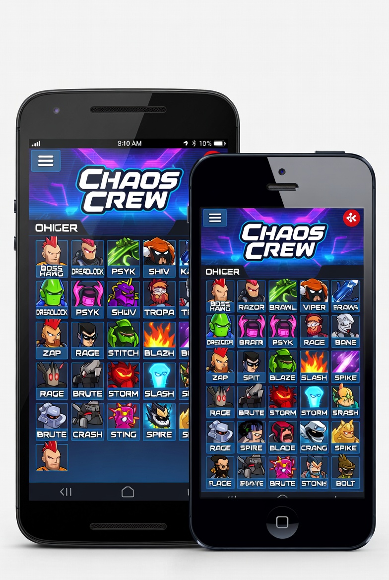 Chaos Crew en dispositivos móviles Android e iOS