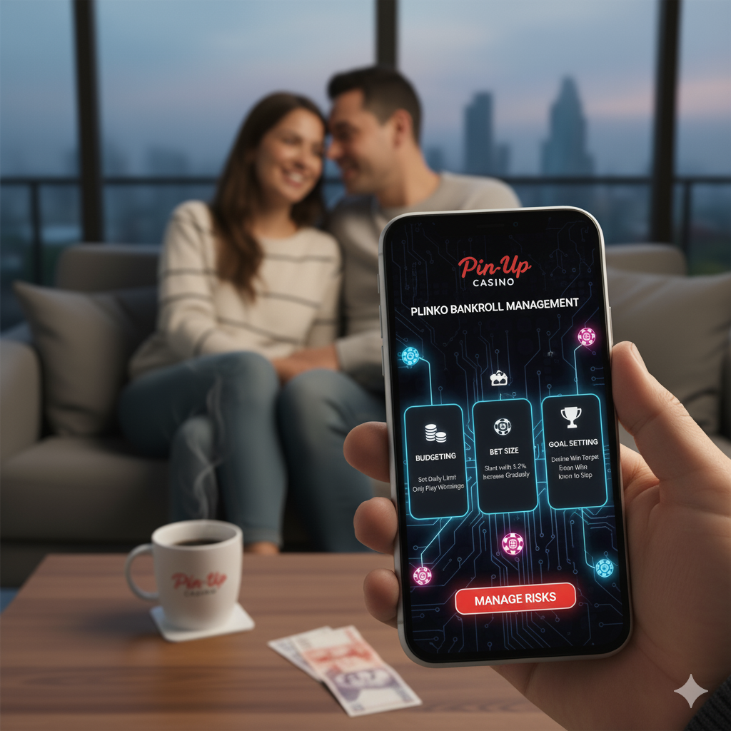 Gráfico de gestión de bankroll para Plinko Pin-Up Chile