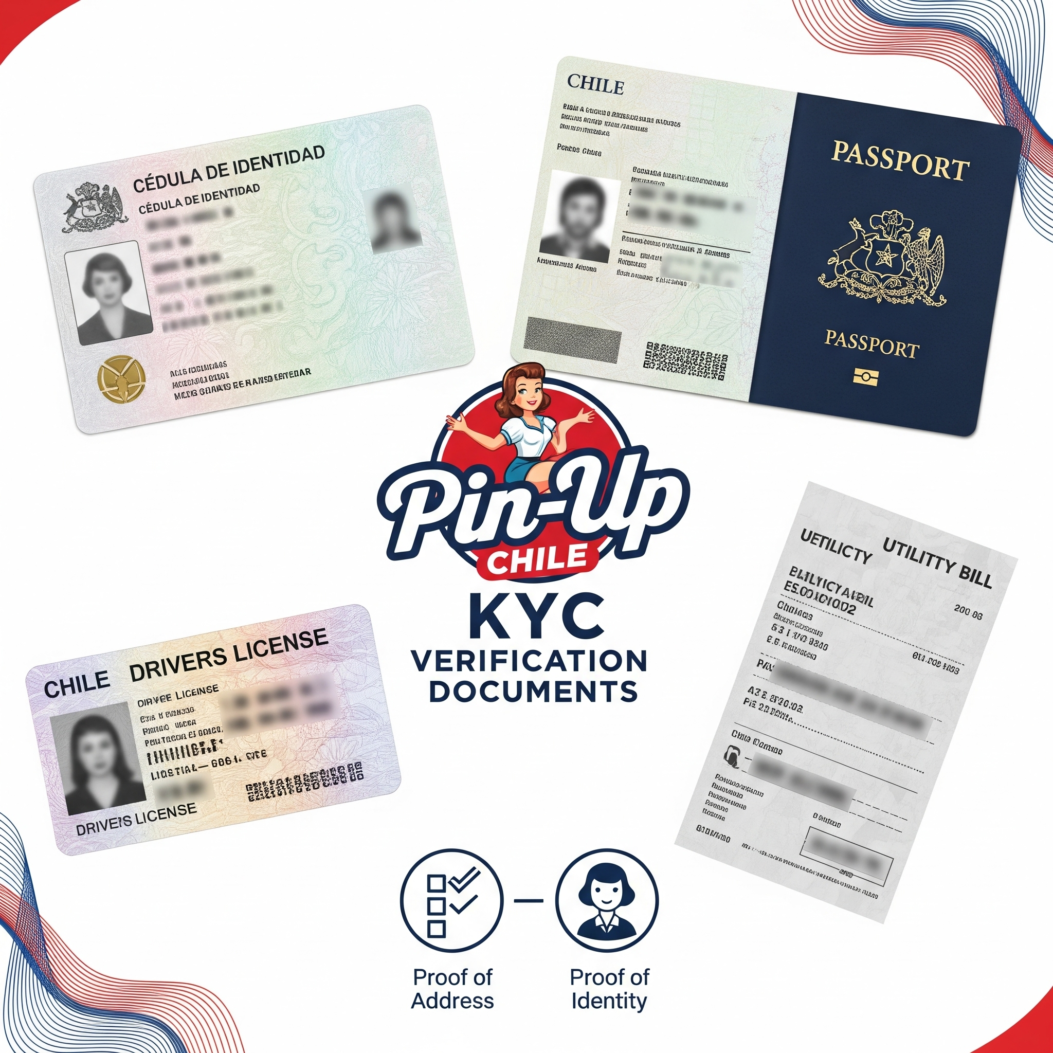 Documentos válidos para verificación KYC Pin-Up Chile