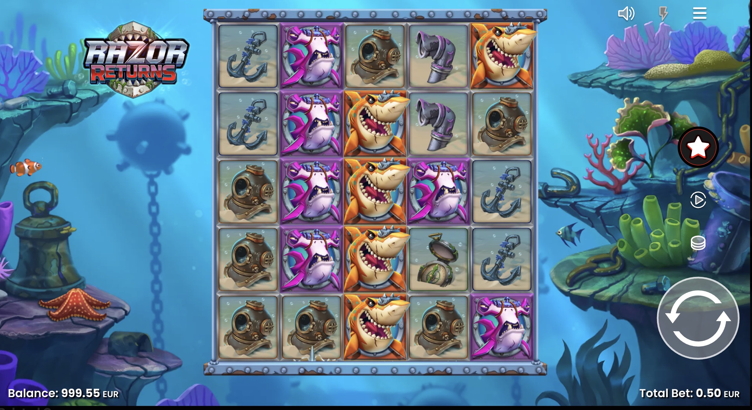 Razor Reveal bonus level 4 Whale Shark with x4 multipliers and expanded Wilds