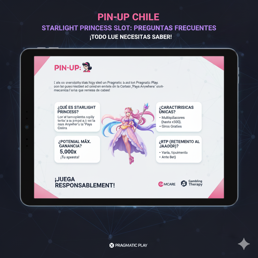 Frequently asked questions section about Starlight Princess at Pin-Up Chile