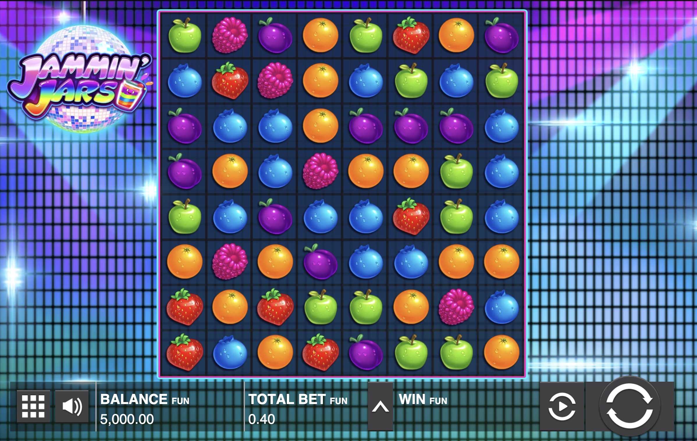 Secuencia de cascadas con multiplicadores Wild en Jammin' Jars Push Gaming