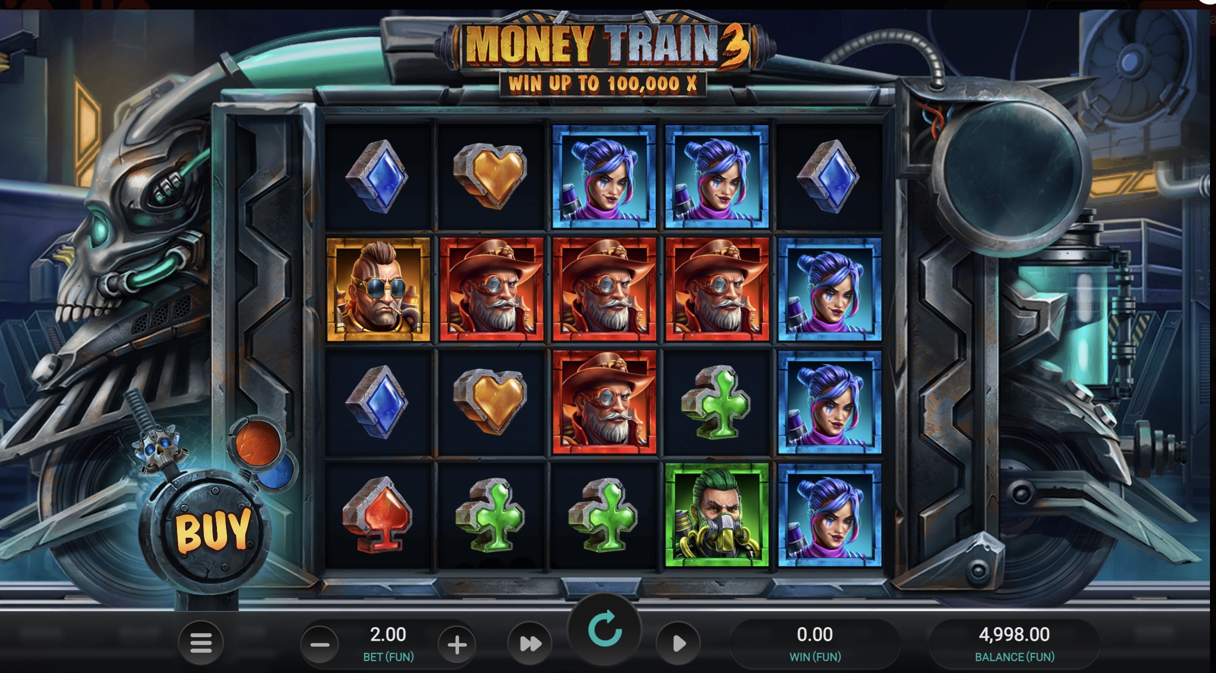 Tabla completa de pagos de Money Train 3 con valores en pesos chilenos