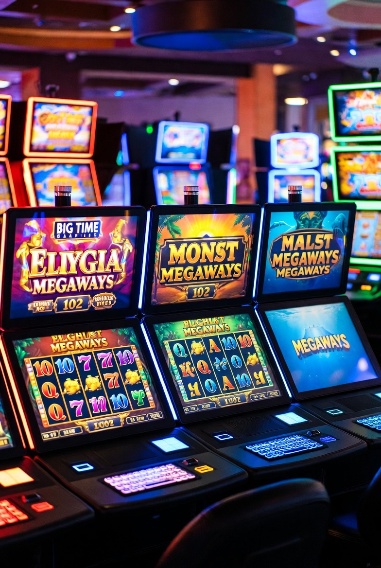 Visual comparison of Big Time Gaming Megaways slots available at Pin-Up Chile