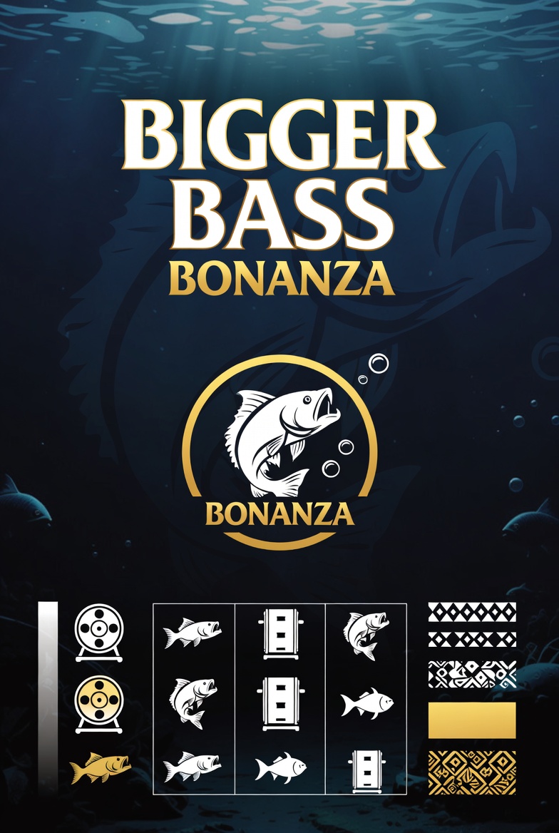 Visual design and graphic elements of Bigger Bass Bonanza