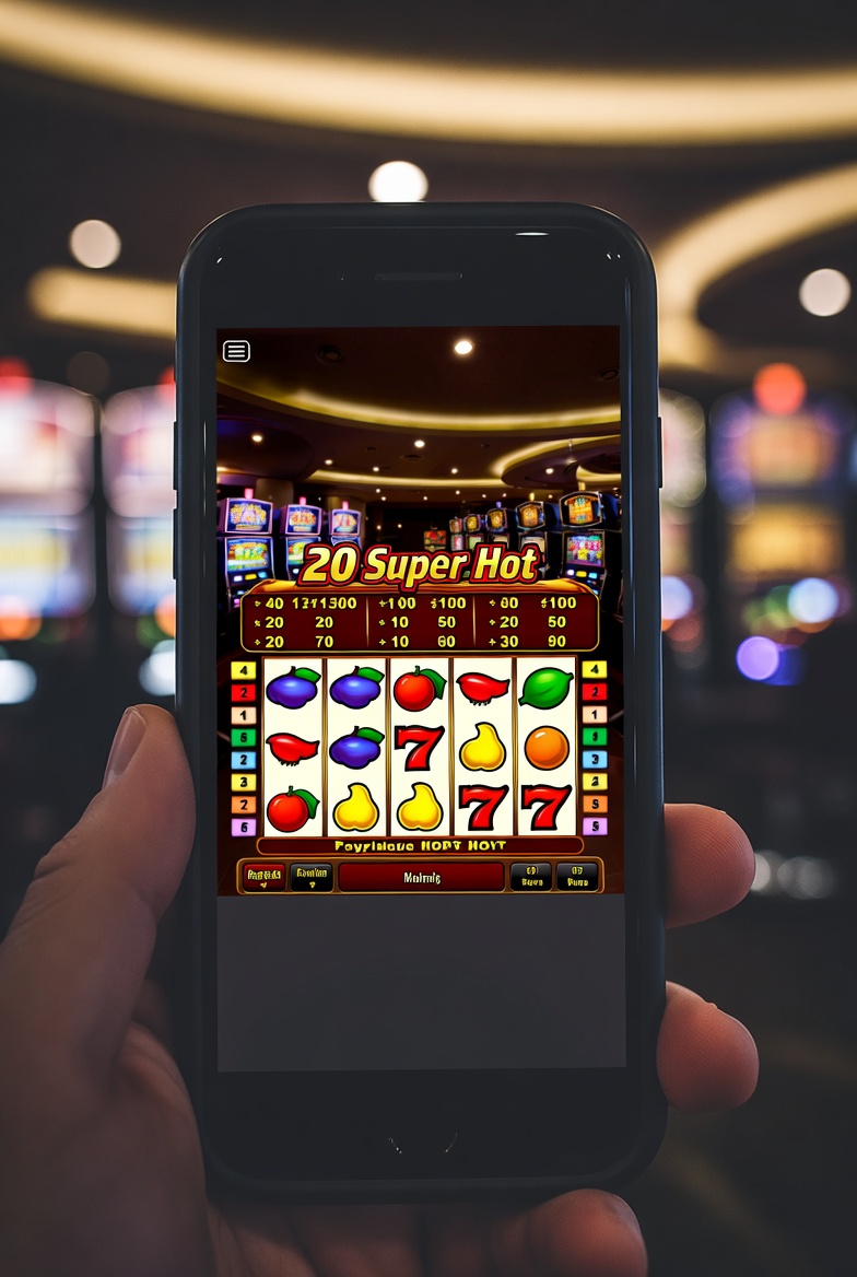 Captura del slot 20 Super Hot en dispositivo móvil