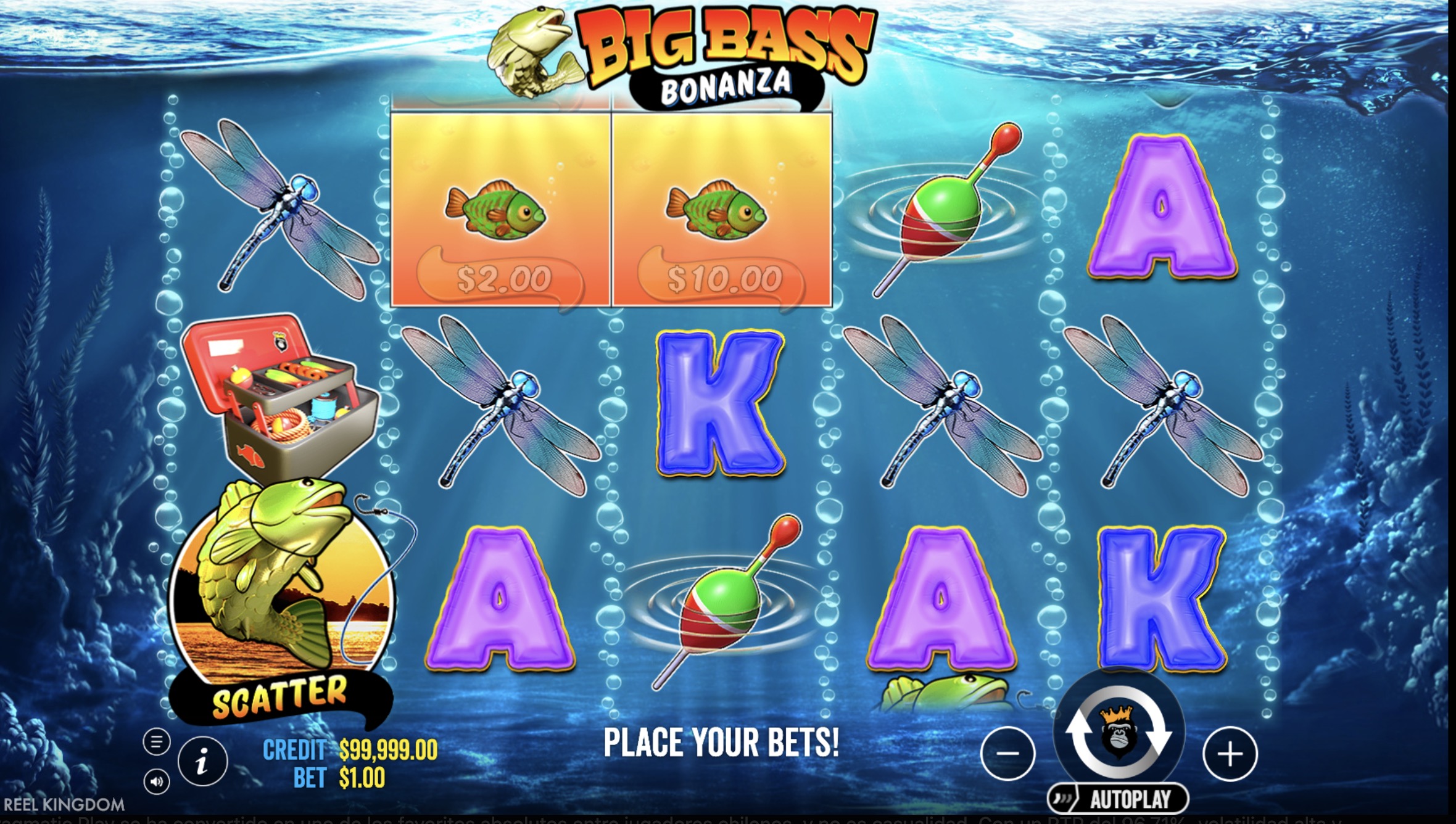 Captura de la función de giros gratis con múltiples peces y multiplicadores activos