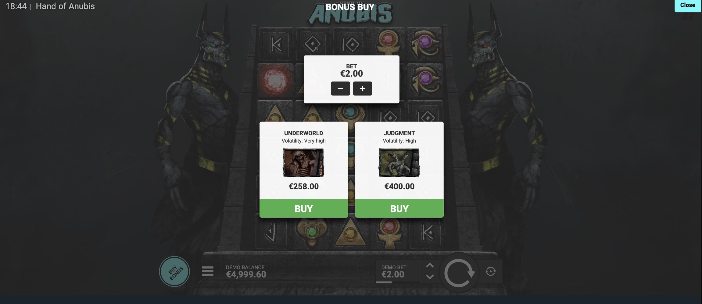 Infografía con respuestas a preguntas frecuentes sobre Hand of Anubis en Pin-Up Chile
