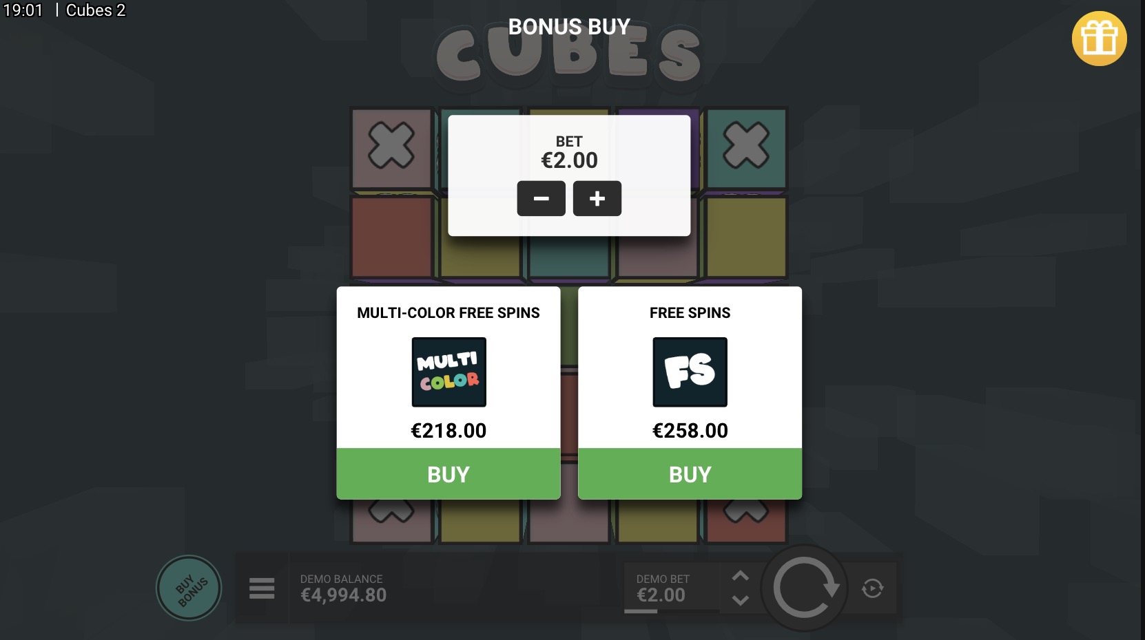 Collection of Hacksaw Gaming slots available on Pin-Up Chile including Cube 2