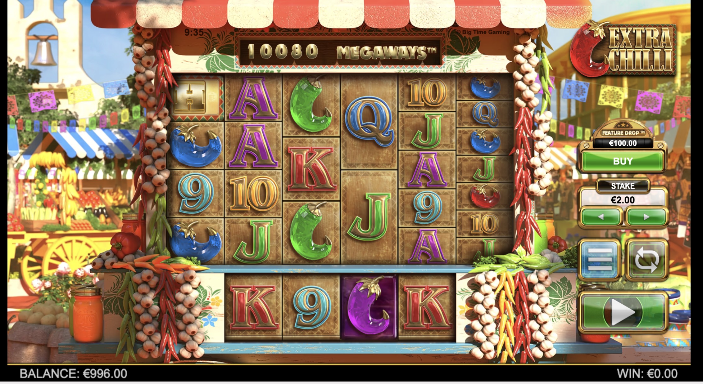 Free spins round in Extra Chilli with active x15 multiplier and cascades in progress